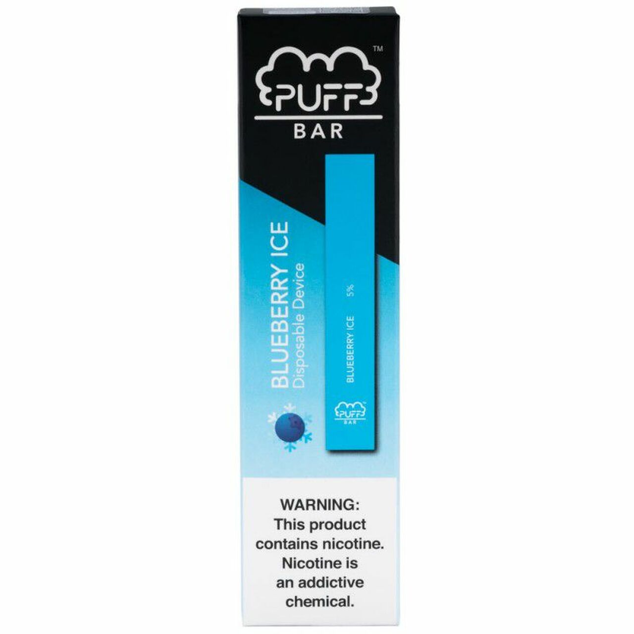 Puff Bar Blueberry Ice 400 Puffs S And O Wholesale
