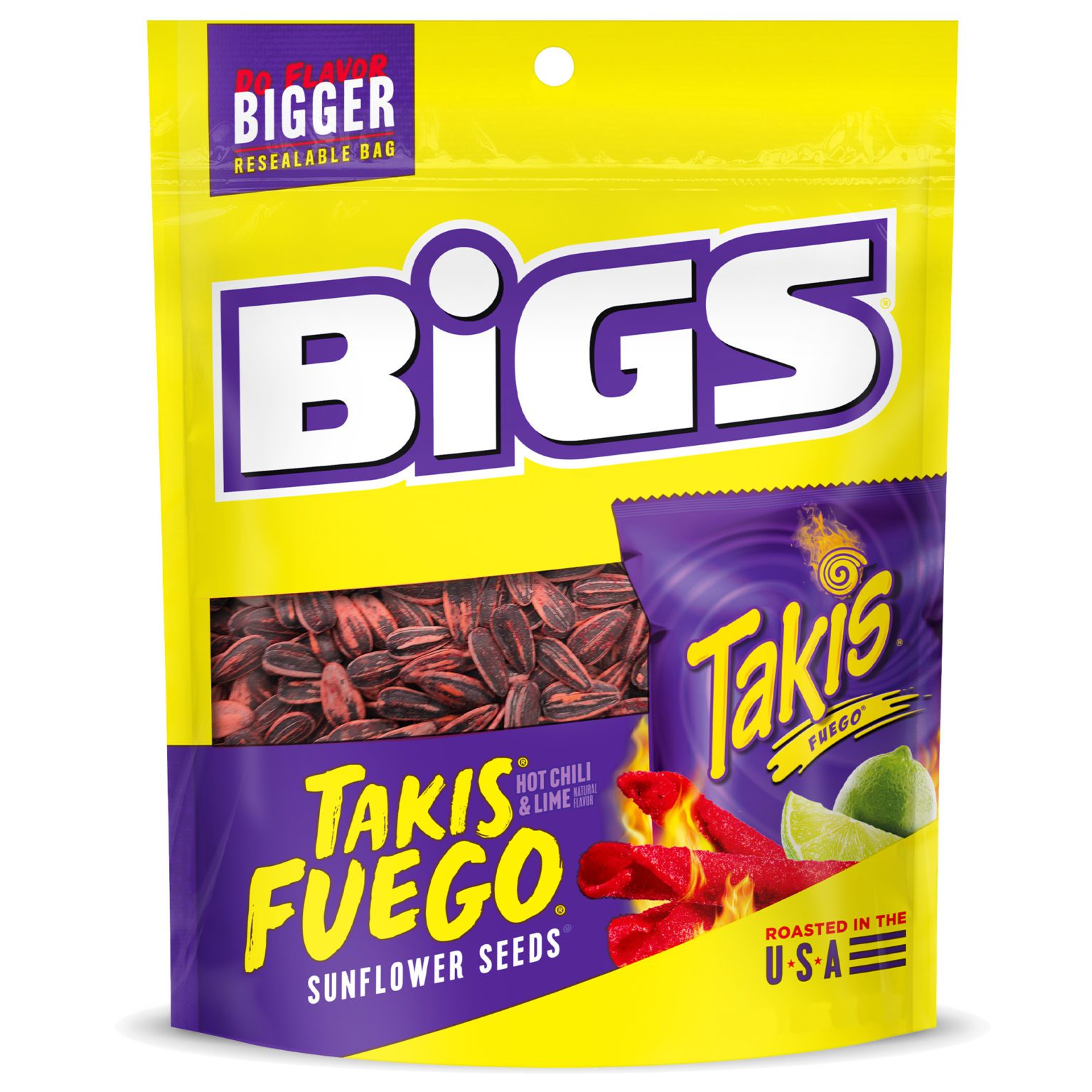 Bigs Taki Fuego Sunflower Seeds 5.35 OZ S & O Wholesale