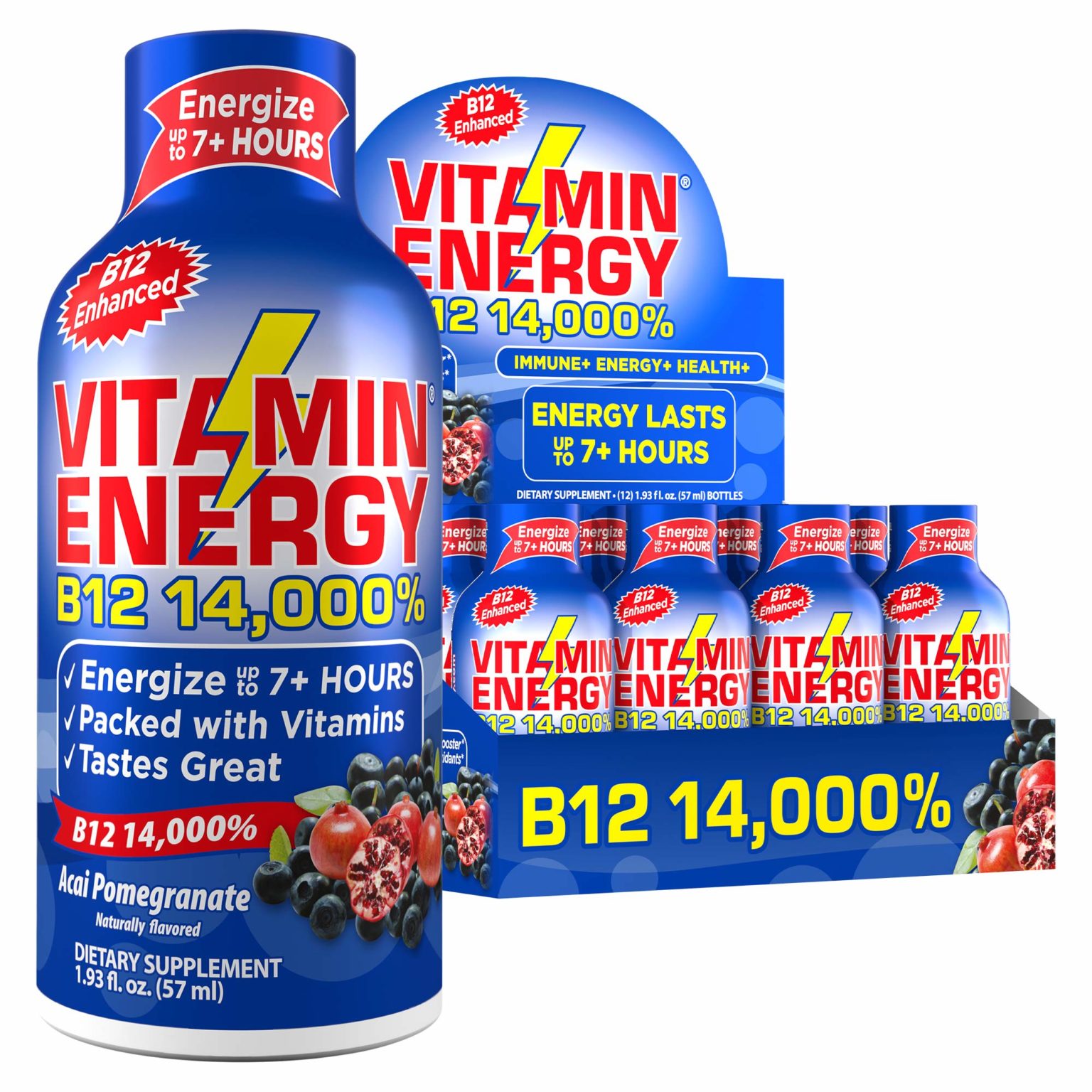 Vitamin Energy B12 Acai Pomegranate S & O Wholesale