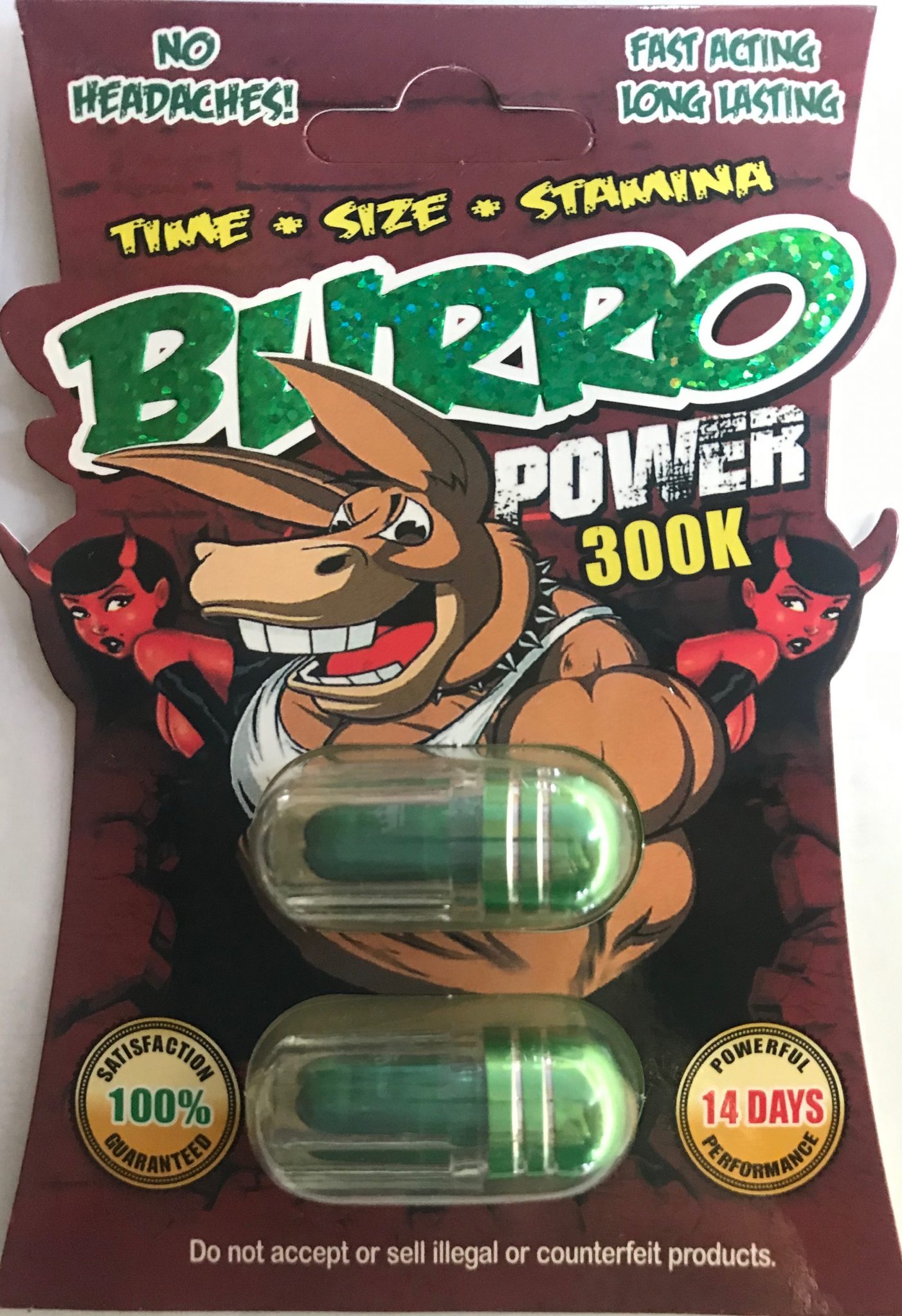 Burro Power 330K Single Pills – S & O Wholesale